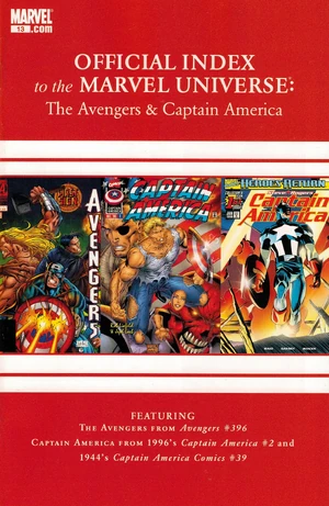 Avengers, Thor & Captain America Official Index to the Marvel Universe Vol 1 13