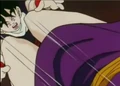 Chichi dubbles knees gohan