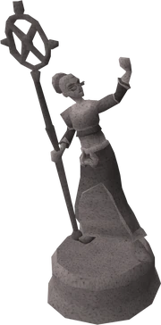 Zenevivia statue