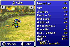 Estadisticas Aldaba