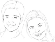 Even in pencil, Carly and Freddie are meant to be.