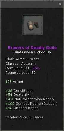 Bracers of deadly guile