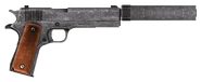 .45 Auto pistol with the silencer modification, including cut content