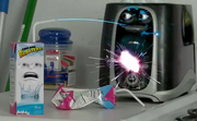 Blue squirting Toaster