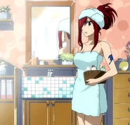 Erza in bathroom