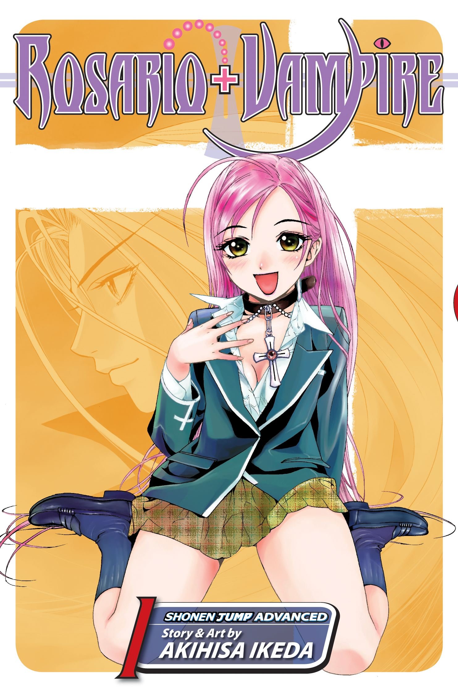 rosario vampire manga cover art