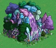 Crystal waterfall
