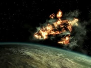 Zeta enemyship destroyed
