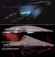 Dauntless Class multiple views of final CGI model