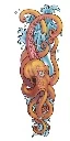 Tattoo sleeve color octopus