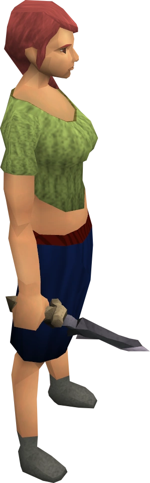 Fractite dagger equipped