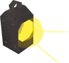 Bullseye lantern (lit) detail