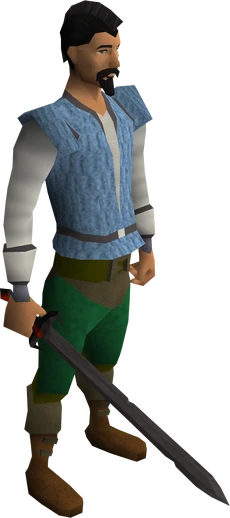 Reese's sword equipped