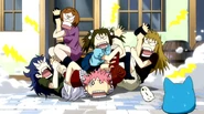 Natsu gets beat up by angry fangirls