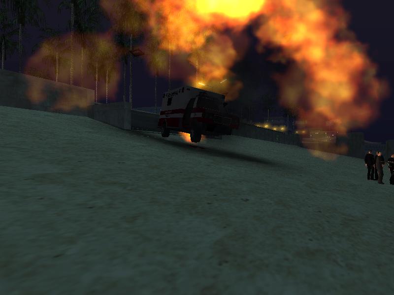 An Ambulance Car bombed in