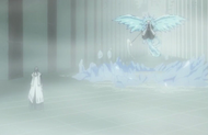 Reigai-Hitsugaya emerges from ice shield