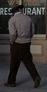 Passerby near restaurant 1930