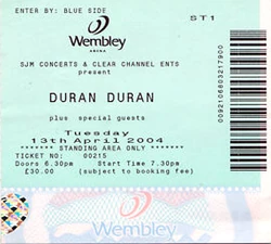 Ticket duran duran duran concert