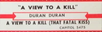 A view to a kill duran duran duran jukebox