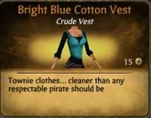 Bright Blue Cotton Vest