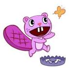 Toothy chaseing a butterfly