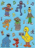 SesameStreetFriendsShinyStickersSandylion