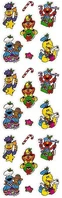 SesameStreetChristmasShinyStickersSandylion