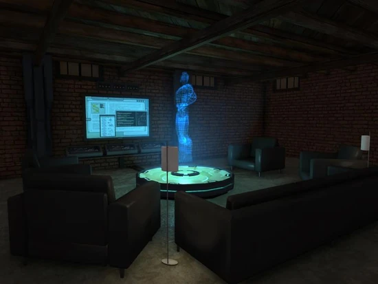 Basement - Social Area - Tech - Holographic Hero