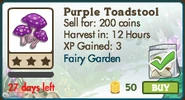 Purple Toadstool Unlocked