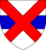 Argent-fess-azure-saltire-gules.svg