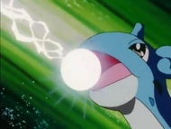 EP113 Lapras de ash usando rayo hielo