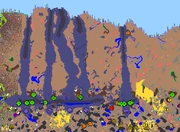 Terraria map gen glitch. Chasms not conected