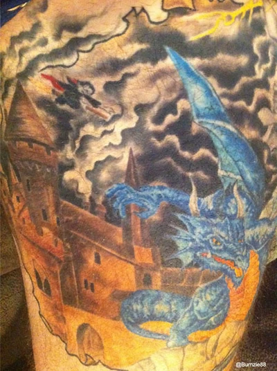 Brent burns and the harry potter tattoo of awesome