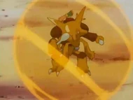 EP110 Alakazam usando reflejo
