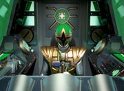 Ninja Storm green samurai cockpit