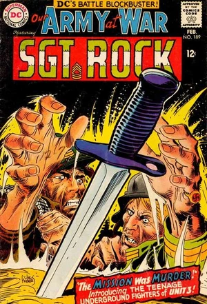 Cover for Our Army at War #189