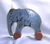 Wooden lego elephant