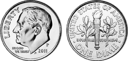 2011 US dime