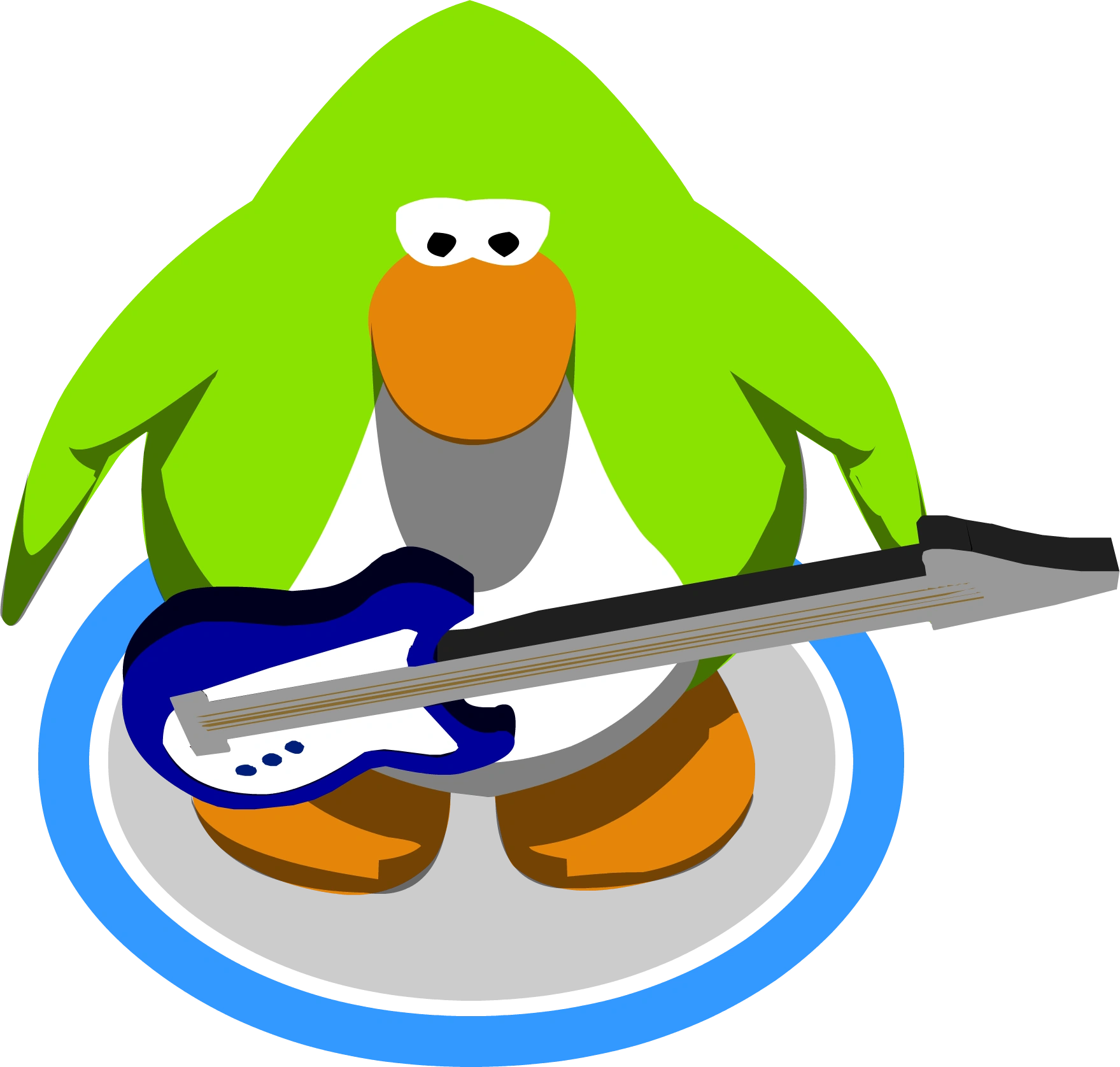 Blue Electric Bass11223344