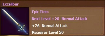 Excalibur Status Window