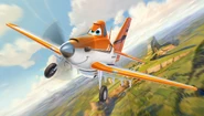 Planes dusty flying