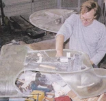 Galaxy class USS Enterprise-D studio model build cast secondary hull assembled by Bill Concannom.jpg