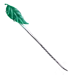 Standard 75x75 collect stickpin carved emerald