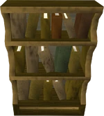 Wooden bookcase built