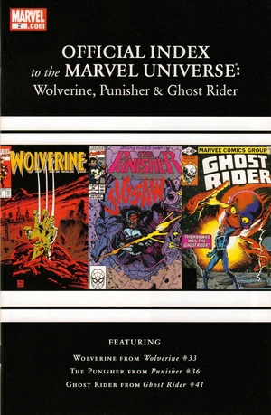 Wolverine, Punisher & Ghost Rider Official Index to the Marvel Universe Vol 1 2.jpg