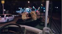 Face Against Windshield