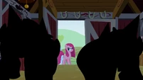 Pinkie Pie looks at her friends S1E25