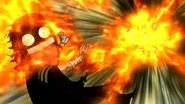 Little Natsus mass fire attack