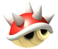 3D red spiny shell