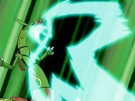 EP512 Rayquaza usando rayo hielo